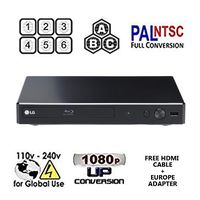 BP350 Region Zone Code Free Blu Ray Player with OREI Travel Plug Adapter for Europe - Worldwide Use - PAL/NTSC - Zone A B C