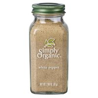 Simply Organic Pepper, White, 2.86 oz