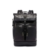 TUMI - Alpha Bravo London Roll Top Leather Laptop Backpack - 15 Inch Computer Bag for Men and Women - Black