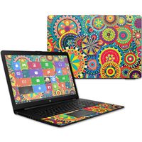 MightySkins Skin Compatible with HP 17t Laptop 17.3" (2017) - Flower Wheels | Protective, Durable, and Unique Vinyl Decal wrap Cover | Easy to Apply, Remove, and Change Styles | Made in The USA