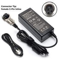 Vanzer 24V 1.5A Electric Scooter Battery Charger for Razor E100 E175 E200 E300 E125 E150 E500 PR200 MX350 MX400 E225S E300S;Pocket Mod,Pocket Rocket,Mini Chopper, Sports Mod, Dirt Quad 3-Prong Inline