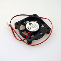 Delta AFB0505LA Fan, 5 Volt, 0.08 A, 0.4 W, 4000 RPM, 7.41 CFM, 26 dB, Flange Mount, 51 mm x 51 mm x 10 mm Size