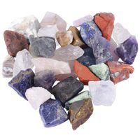 mookaitedecor 1 lb Bulk Natural Raw Crystals Rough Stones for Tumbling,Cabbing,Polishing,Wire Wrapping,Wicca & Reiki Crystal Healing,Assorted Stones