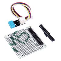WINGONEER M5stack ESP32 Development Board Official Experimental Prototype Board Set with DHT12 Temperature and Humidity Sensor Grove Cable PROTO Expansion Board for ESP32 Basic Kit and Mpu9250 Kit