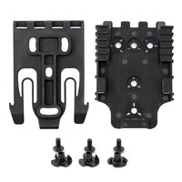 RioRand Quick Locking System Kit with QLS 19 Duty Holster Locking Fork and QLS 22 Duty Receiver Plate Black