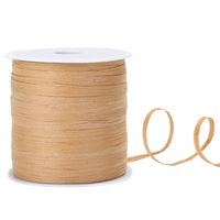 229 Yards Whaline Raffia Paper Ribbon Craft Packing Paper Twine for Easter Festival Gifts, DIY Decoration and Weaving, 1/4 inch Width (Kraft)
