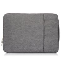 Protective Laptop Sleeve for MacBook Pro 15" inch A1707 with Touch Bar 2016&2017 Release,Polyester Fabric Briefcase Handbag Case Compatible with 14-inch Dell Vostro 14/HP/Acer/Samsung - Grey