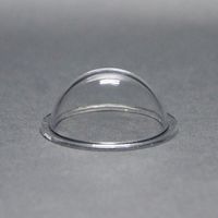 DURADOM Acrylic Dome with Flange Clear Plastic Hemisphere - Multi Use Bubble Pet Dog Fence Window Sphere CCTV Dome Acrylic Camera Perspex Display Transparent Cover Floating Fish Dome (1.2 inch / 30mm)