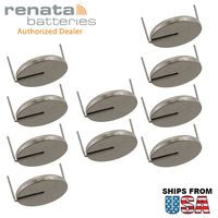 10x Renata CR2032AH1-MFR 3V Lithium Coin Battery HORZ 2-PIN for Power Support HP Pavilion dv6000 Series dv6300 dv6100 dv6500 dv6200 dv9000 Compaq Presario V6100 V6400 Series