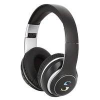 Travigo Personalized, Customizable Laser Engrave Bluetooth Headphones, Adjustable, FM Radio, Re-Chargeable Micro USB Cord Included, Auxiliary Cord, with Dancing Lights, Black (003)