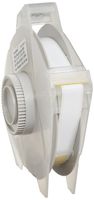 Brady 76700 GlobalMark 100' Length x 0.5" Width, B-581 Repositional Vinyl Film, White Tape