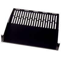 ECHOGEAR Universal 1U Vented Rack Shelf - 19" Shelf Holds Up to 30lbs of Gear - Compatible with Most Racks - Vented for Maximum Airflow