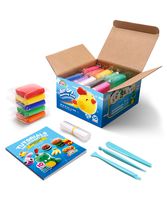 Sago Brothers Air Dry Clay, 10 Colors Modeling Clay for Kids, Molding Magic Clay for Slime add ins & Slime Supplies, Kids Gifts Art Set for Boys Girls