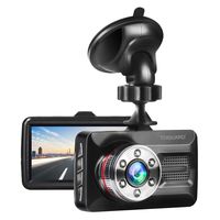 TOGUARD Dash Cam 6 LEDs Night Vision Car Camera 1080P FHD DVR Dash Camera for Cars, 3" Screen 170° Wide Angle, Parking Monitor, G-Sensor, WDR, Motion Detection