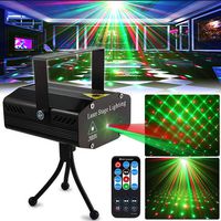 Party Light DJ Disco Lights TONGK Stage Lighting Projector Sound Activated Flash Strobe Light with Remote Control for Parties Home Show Bar Club Birthday KTV DJ Pub Karaoke Christmas Holiday