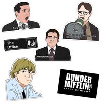 The Office Stickers,TV Show Office Decal Waterproof Vinyl Stickers Pack with Michael, Dwight, Jim for Laptop, Notebook, HydroFlasks Bottles, MacBook(20 Stickers Pack)