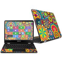 MightySkins Skin Compatible with Samsung Chromebook Pro 12.3" - Flower Wheels | Protective, Durable, and Unique Vinyl Decal wrap Cover | Easy to Apply, Remove, and Change Styles | Made in The USA
