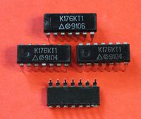 K176KT1 analoge CD4016 IC / Microchip USSR 30 pcs