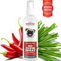 No Chew Spray for Dogs - 100% Natural Dog and Puppy Behavioral Training Aid - Dog Chewing & Biting Repellent - Alcohol Free Anti Chew Deterrent for Puppies and Older Dogs, Safe on All Surfaces, 8 oz