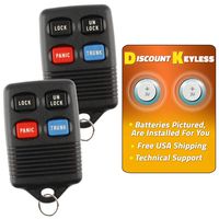 Discount Keyless Replacement Trunk Key Fob Car Entry Remote Compatible with Ford GQ43VT4T (2 Pack)
