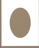 Pack of 5 8x10 White Oval Opening Picture Mats Bevel Cut for 5x7 Pictures