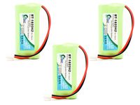 3 Pack - Replacement for AT&T CL82413 Battery - Compatible with AT&T Cordless Phone Battery (700mAh 2.4V NI-MH)