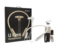 Samsung U Flex Bluetooth Wireless in-Ear Headphones HD Premium Sound and Mic - with Car-Charger 4FT USB Kit (US Model - Retail Packing)