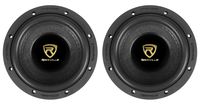 (2) Rockville W65K9D2 6.5" 1000 Watt Car Audio Subwoofers Dual 2-Ohm CEA Subs