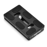 InnerTeck 70mm Black Metal Quick Release Plate for Tripod Ball Head fits all the Arca-type quick release adapters