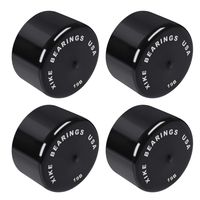 XiKe 4 Pcs 70019 Bra Model 19B Caps Replacement for Bearing Buddy 1980, 1980A, 1938, 1968, 2047, 2080 and 2080T Black.