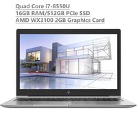 HP ZBook 15u G5 15.6" FHD (1920x1080) Mobile Workstation Laptop (Intel Quad-Core i7-8550U, 16GB RAM, 512GB PCIe SSD, AMD Radeon Pro WX 3100) FP, Backlit, Thunderbolt3, Win10 Pro