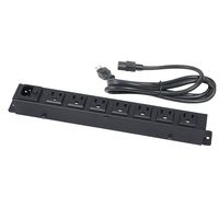 Lowell ACS-1507 Compact AC Power Strip with 7 NEMA Outlets for Rack Shelf