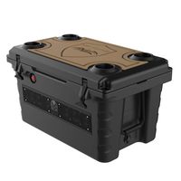 wet sounds Stealth SHIVR-55-BLK Black High Output Audio Cooler Speaker System + Top Gator Step Kit - Whiskey Over Black