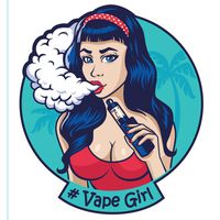 #VapeGirl Vape Girl Bumper Sticker Decal Cute hashtag Stickers Decals Vapelife for car laptop windows binders