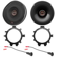 2X Infinity REF Reference Series 6.5" 180 Watt Coaxial Car Speakers with Enrock Speaker Mounting Brackets and Wire Harness for Select 1996-2009 GM Full Size SUV Car Vehicles