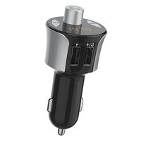 Bluetooth FM Transmitter for Car, Palumma Wireless in-Car Stereo Radio Adapter Car Kit Hands Free Calling, 3.4A Dual USB Ports Smart Car Charger