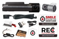 IROAD X9 Full HD Dual-Channel Dash Cam with WiFi & GPS | Wide Camera Angles with X-Vision Intelligent Night Vision | Parking Mode & Driver Assistance | Free OBD-II Hardwire Kit Included