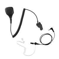 Maxtop APM250ARP25-M7 Heavy Duty Shoulder Speaker Microphone for Motorola with Listen Only Earpiece