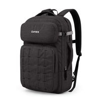 Gonex Travel Backpack 17 inch Laptop Backpack Computer Daypack Bookbag Carry On Bag for Men Women for School College Work Office Business Trip Travel with Detachable Shoulder Straps 30L Gray