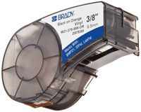 Brady M21-375-595-OR BMP21 Tape B- 595 Indoor/Outdoor Vinyl Film Size: 3/8" x 21' BLK/ORN