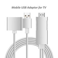Upgrade HDMI Adapter Mirror link Miracast Phone link, Lightning/Mini USB/Type-C to HDTV Projector 1080P for iPhone iPad Android Smartphones Samsung HTC Motorola