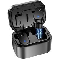 True Wireless Stereo Earbuds, Bluetooth 5.0 Headphones in-Ear with Wireless Charging Case, 24H Cycle Playtime, Built-in Mic Headset Premium Sound with Deep Bass for Sport
