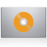 The Decal Guru 2081-MAC-13X-SY Record Decal Vinyl Sticker, Yellow, 13\" MacBook Pro (2016 & Newer)