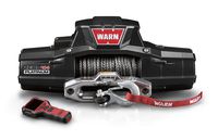 WARN 92815 ZEON 10-S Platinum 12V Electric Winch with Spydura Synthetic Cable Rope: 3/8" Diameter x 100' Length, 5 Ton (10,000 lb) Capacity