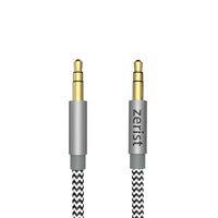 3.5mm Stereo Audio Cable Extension Male to Male Nylon Braided 3ft/1.2m Zerist Tangle-Free AUX Cable for Headphones, iPods, iPhones, iPads, Home/Car Stereos and More (Black)
