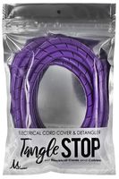 Tangle Stop Cord Cover and Detangler | Perfect for Cable Management (9-Foot, Purple)