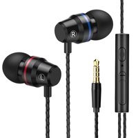 Solonic Wired Earbuds HiFi Stereo Earphones with Mic & Volume Control, Tangle-Free, Noise Isolation for Devices with 3.5mm Jack [Upgraded Drive Units]