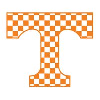Craftique University of Tennessee Decals (Orange Checker (3 in, 6 in, 12 in), 3 in)