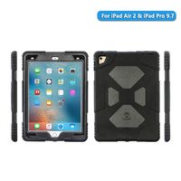 ACEGUARDER iPad Air 2 case iPad Pro 9.7 Case for Kids Full Body Heavy Duty Shockproof Cover Case with Removable Kickstand & Built-in Screen Protector for Apple iPad Air 2 iPad Pro 9.7 (2016) (Black)