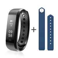 Diggro ID115HR Smart Bracelet Heart Rate Bluetooth 4.0 Sports Pedometer Calorie IP67 Waterproof Sleep Monitor Call/SMS Reminder Sedentary Reminder for Android iOS